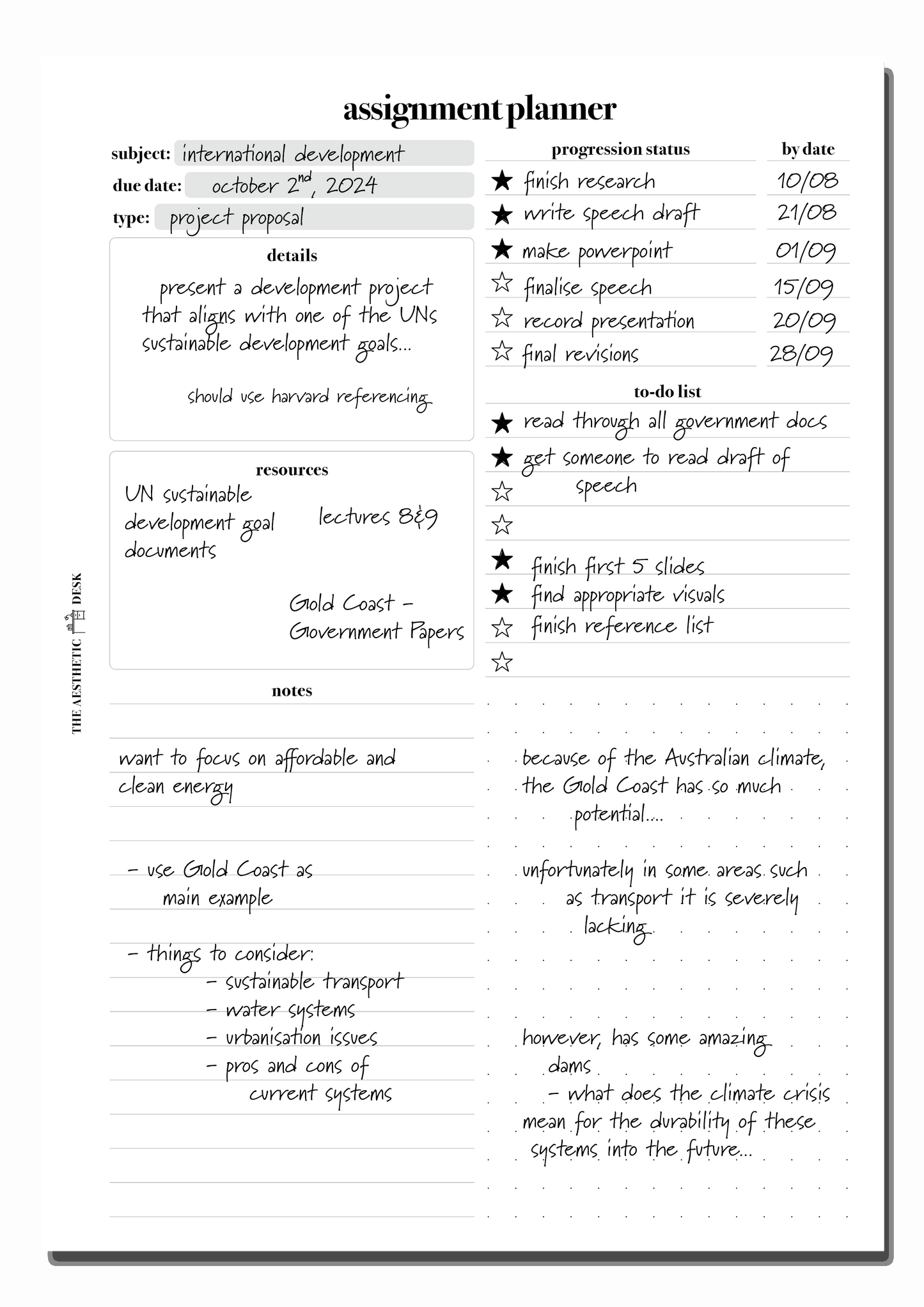 Assignment Planner