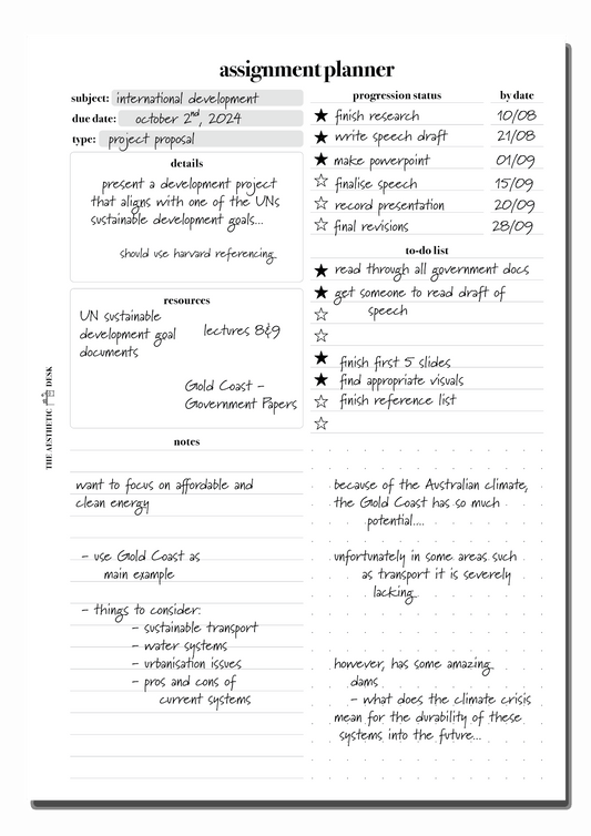 Assignment Planner