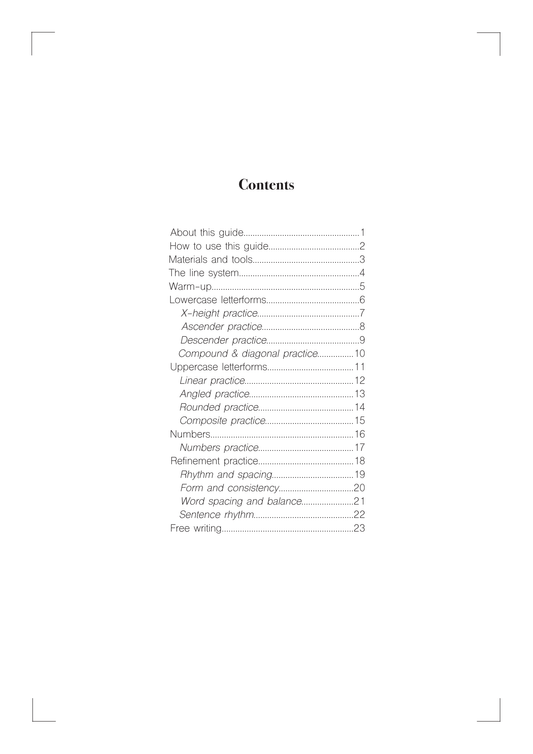 The Handwriting Guide