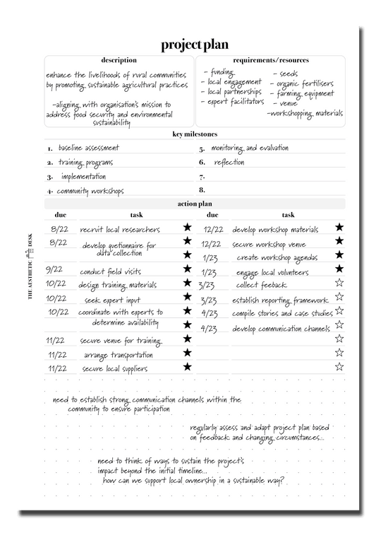 Project Plan
