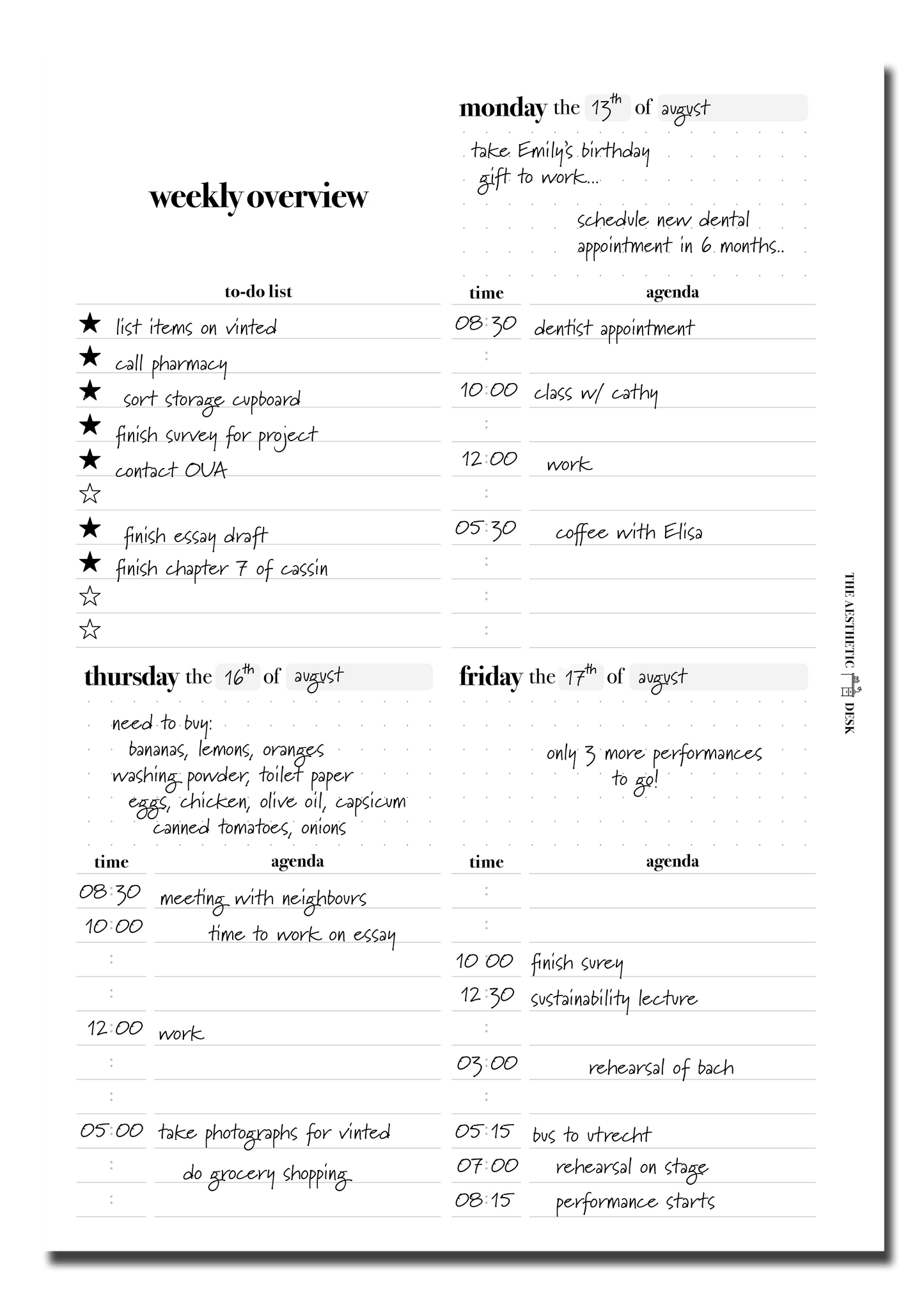 The Planner Bundle