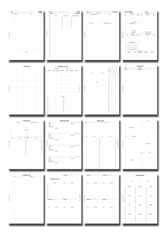 The Aesthetic Desk Digital Templates The Complete Collection