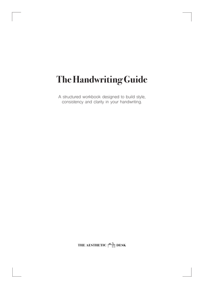 The Handwriting Guide