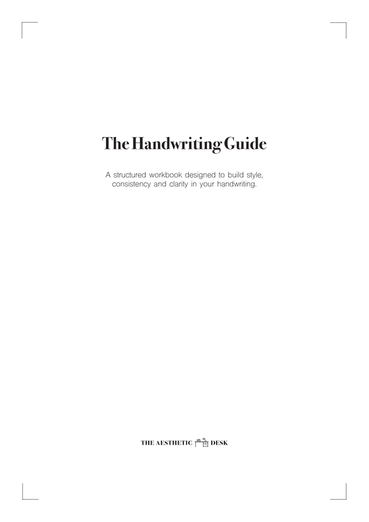 The Handwriting Guide