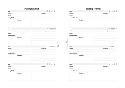 Reading Journal