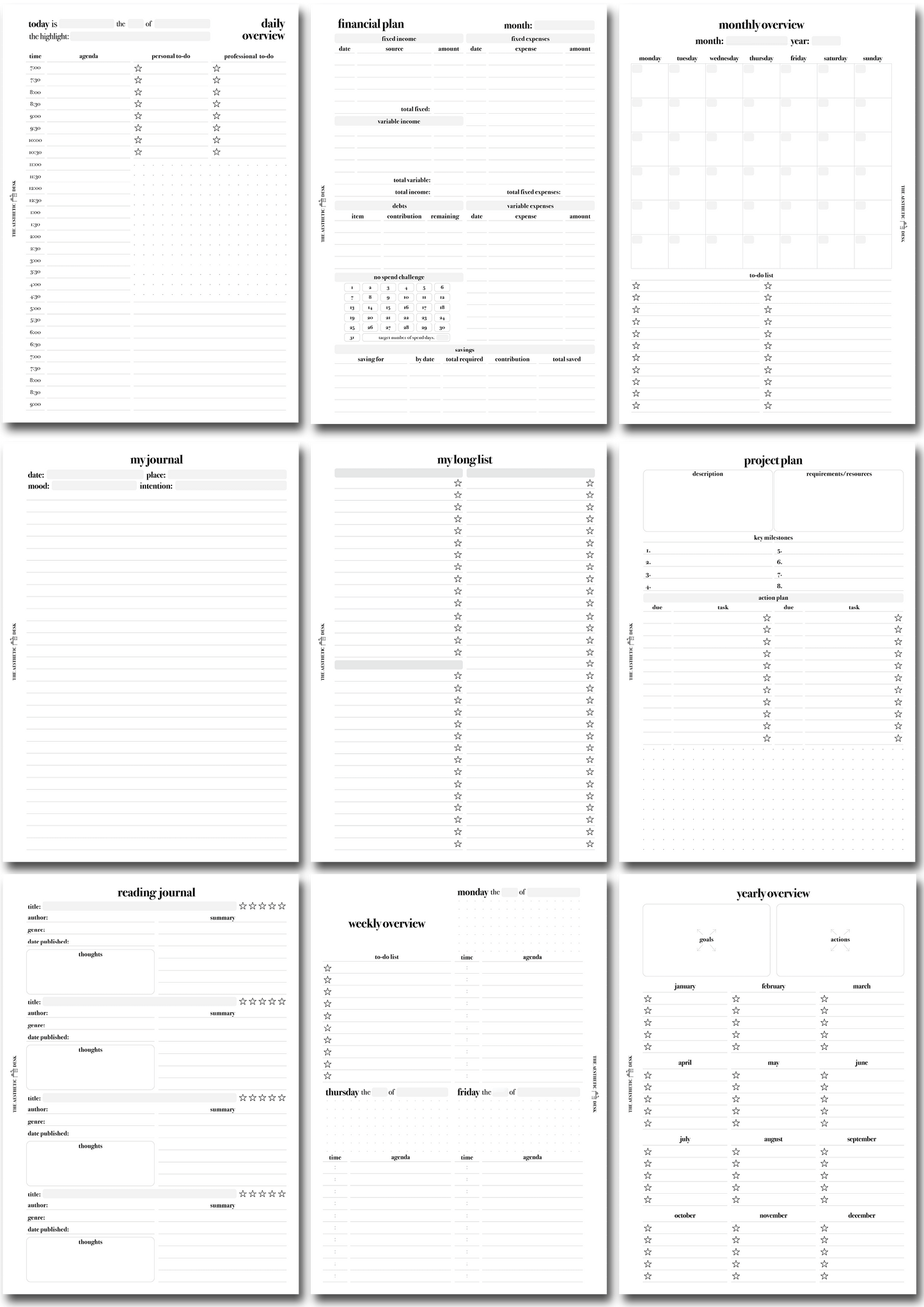 The Personal Planner Bundle